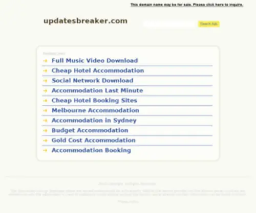 Updatesbreaker.com(Updates Breaker) Screenshot