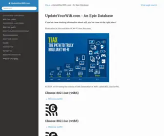 Updateyourwifi.com(Wifi Changelogs) Screenshot