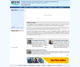 UPDCC.org(Uttarakhand Project Development and Construction Corporation Ltd) Screenshot