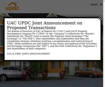 UPDCPLC.com(UACN PROPERTY DEVELOPMENT COMPANY PLC) Screenshot