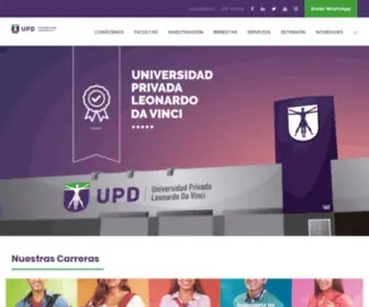 UPD.edu.pe(Universidad Privada Leonardo Da Vinci) Screenshot