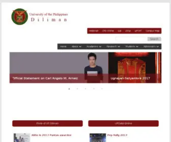 UPD.edu.ph(University of the Philippines Diliman) Screenshot