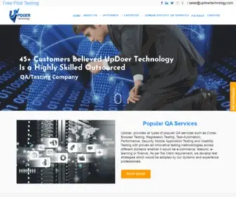 Updoertechnology.com(Digital Software Testing Service Provider) Screenshot