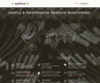 Updown.io(ϟ Website monitoring) Screenshot