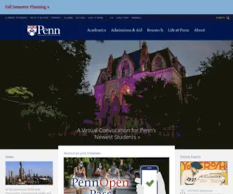 Upenn.us(University of Pennsylvania) Screenshot