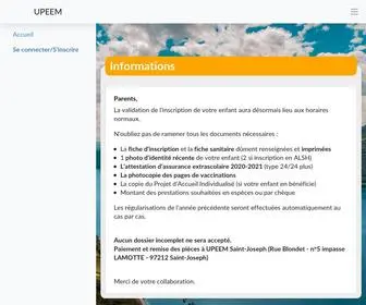 Uperiscolaire.com(Accueil) Screenshot