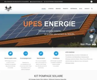 Upesenergie.com(Upes Energie Rabat Vous Offre des Panneaux Solaire) Screenshot