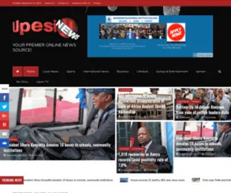 Upesinews.co.ke(Your premier online news source) Screenshot