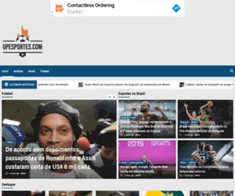 Upesportes.com(Melhores notícias do mundo do esporte pra você) Screenshot