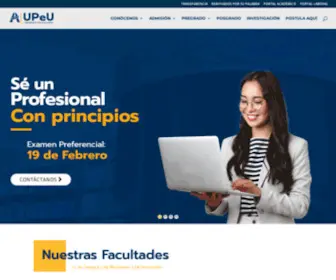 Upeu.edu.pe(La Universidad Peruana Unión (UPeU)) Screenshot