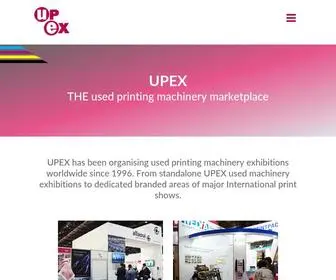 Upex.com(Used printing equipment marketplace) Screenshot