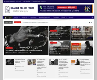 UPF.go.ug(Uganda Police Force) Screenshot