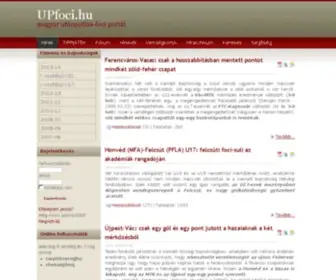 Upfoci.hu(A magyar utánpótlás) Screenshot