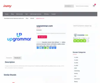 Upgrammar.com(Brandable Domain Names by) Screenshot