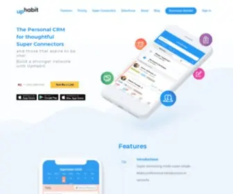 Uphabit.com(The Relationship App to stay connected with your network) Screenshot