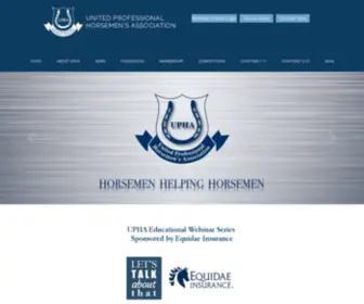 Uphaonline.com(United Professional Horsemen's Association) Screenshot