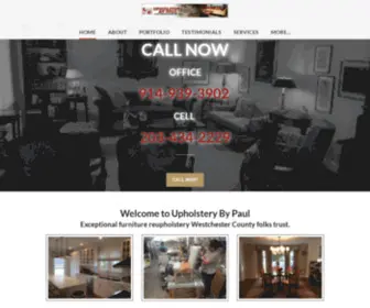 Upholsterybypaul.com(Upholstery Furniture in Fairfield County) Screenshot