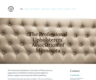 Upholsterymn.org(Professional Upholsterers Association of Minnesota) Screenshot