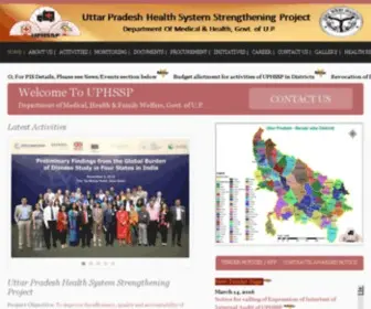 UPHSSP.org(UP Health System Strengthening Project (UPHSSP)) Screenshot