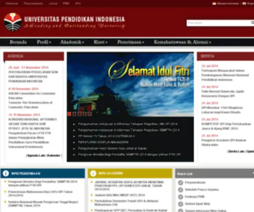 Upi.ac.id(UNIVERSITAS PENDIDIKAN INDONESIA) Screenshot
