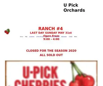 Upickorchards.com(U Pick Orchards) Screenshot