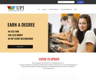 UpiGlobale.com(University Pathways International) Screenshot