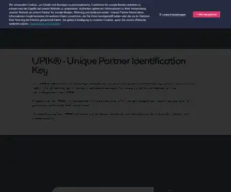 Upik.de(UPIK® dient als einheitliches Identifizierungssystem. Die D) Screenshot