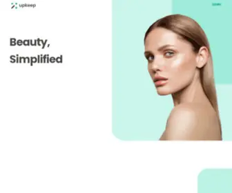 Upkeepbeauty.com(Beauty, Simplified) Screenshot