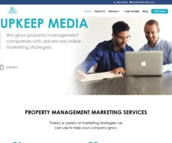 Upkeepmedia.com(Property Management Marketing Agency) Screenshot