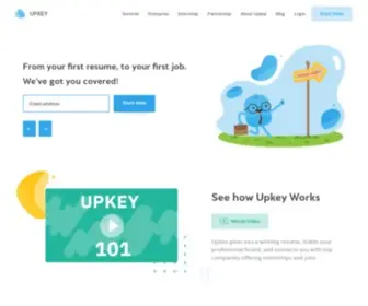 Upkey.com(The world’s only student incubator) Screenshot