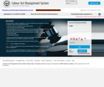 Uplabouracts.in(Labour Act Management System) Screenshot
