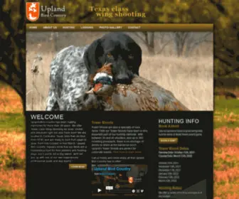 Uplandbird.com(East Texas Upland Bird Hunting for Pheasant) Screenshot