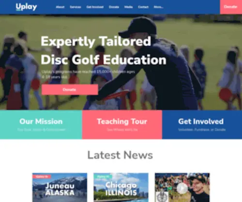 UplaydiscGolf.org(Universal Play Disc Golf is a 501(c)(3)) Screenshot