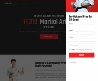 Uplevelmartialarts.com(Charlotte Martial Arts School) Screenshot