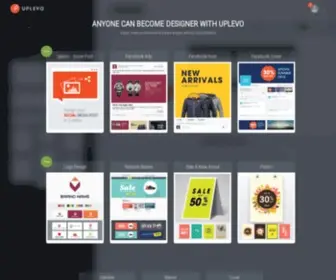 Uplevo.com(Online Design Platform) Screenshot