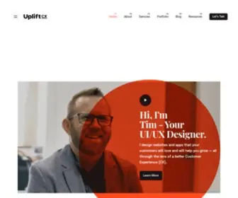 Upliftcx.com(UI/UX designer for award) Screenshot
