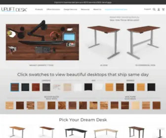 Upliftdesk.com(UPLIFT Desk) Screenshot