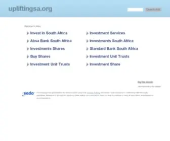 Upliftingsa.org(Uplifting SA) Screenshot