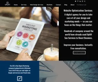 Upliftseoservices.com(Website Optimization Services) Screenshot