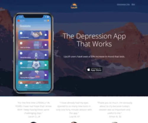 Uplift.us(The Depression App That Works) Screenshot