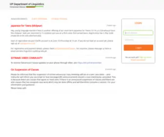 Uplinguistics.com(UP Department of Linguistics) Screenshot
