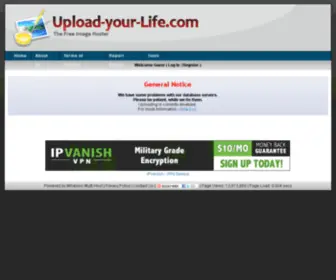 Upload-Your-Life.com(Image hosting) Screenshot