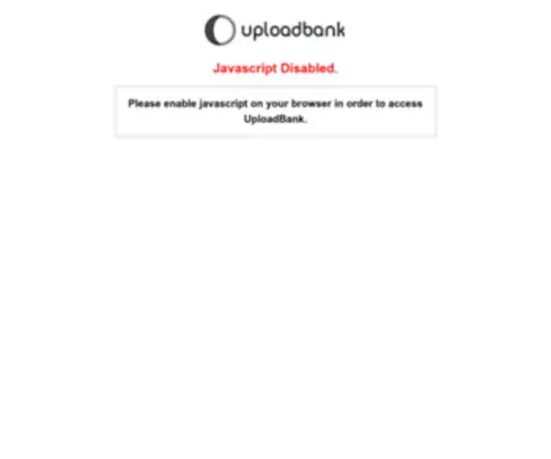 Uploadbank.com(Free File Sharing) Screenshot