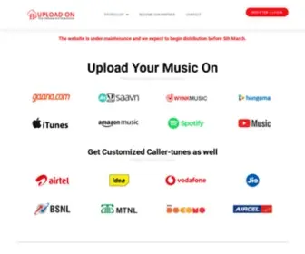 Uploadon.net(Upload music on Gaana) Screenshot