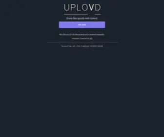 Uplovd.com(Upload and share files with Uplovd) Screenshot