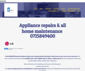 Uplus.co.za(Appliance Repairs Durban) Screenshot