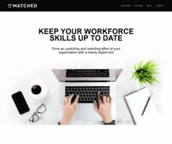 Upmatched.com(Keep your workforce skills up to date) Screenshot