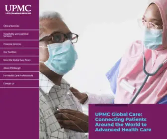 UpmcGlobalcare.com(Providing Global Access to Advanced Health Care) Screenshot