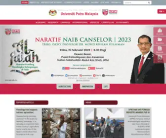 UPM.edu.my(Universiti Putra Malaysia) Screenshot