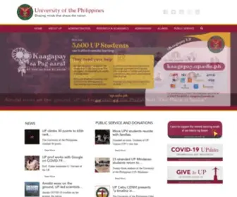 Upmin.edu.ph(The University of the Philippines Mindanao) Screenshot